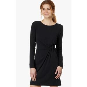 LILLY PULITZER Womens Lynn Twist Dress XS Black Onyx Long Sleeve NWOT